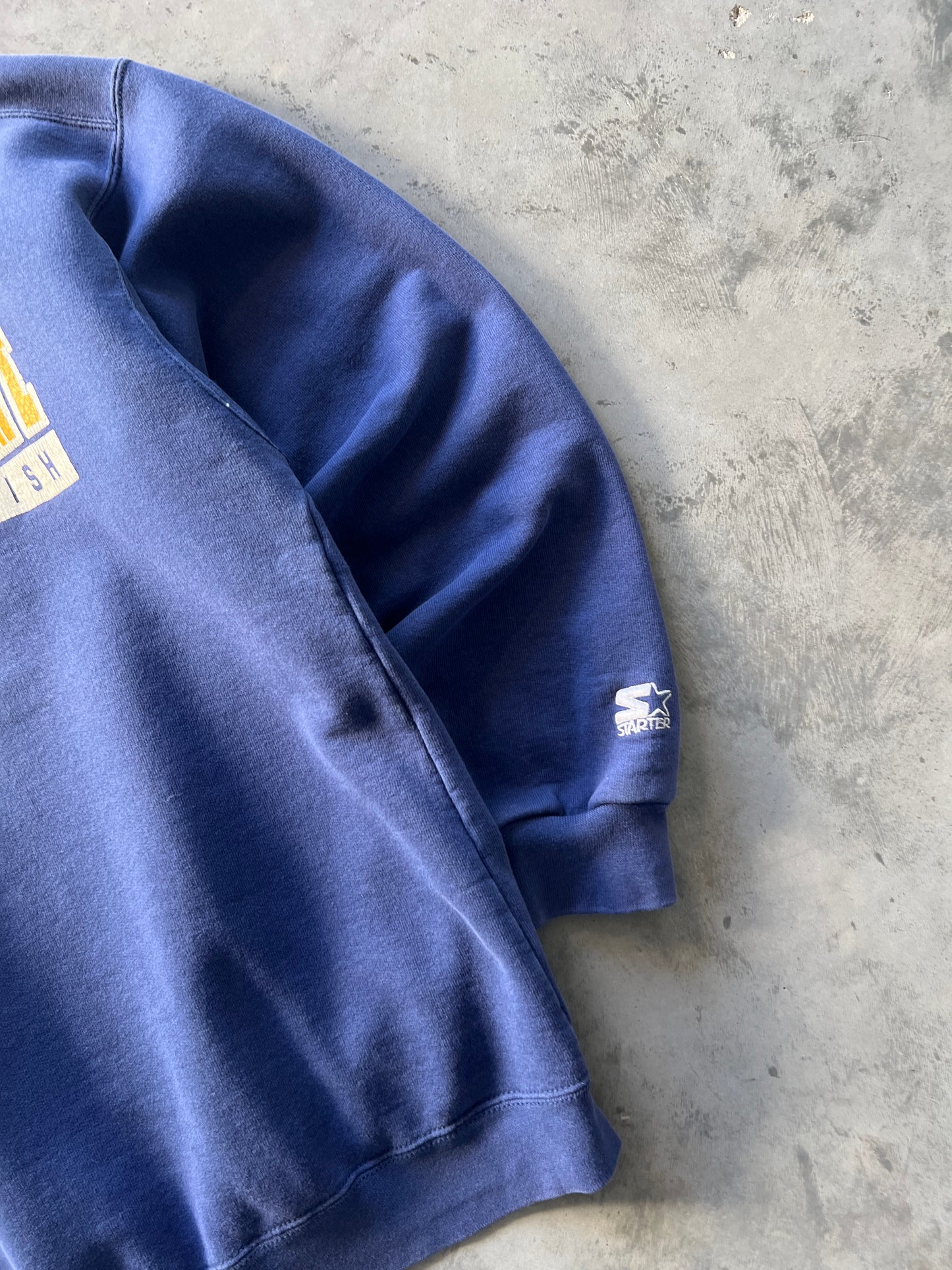 Vintage Chalk Blue Notre Dame Crew - M