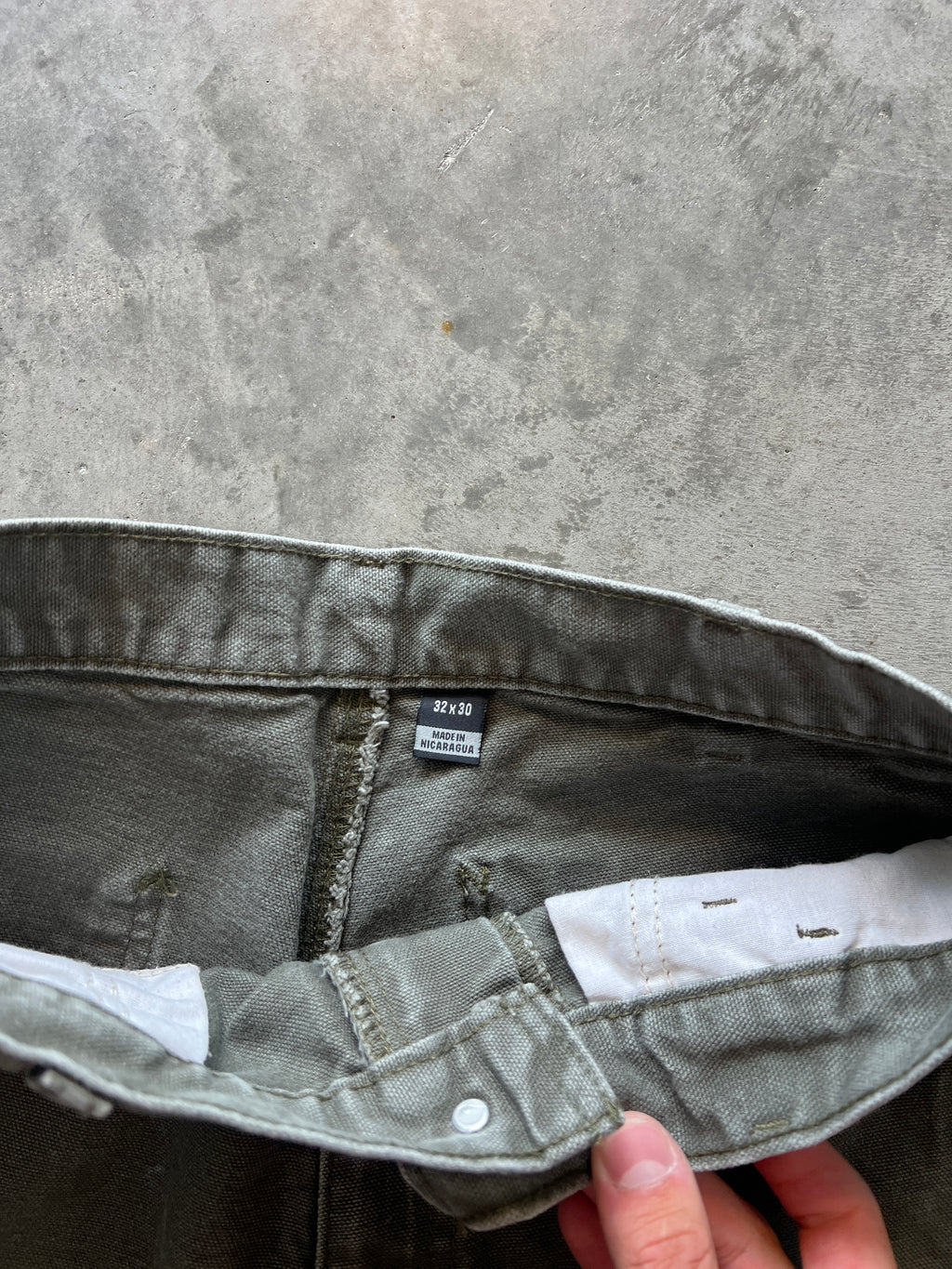 Vintage Green Carhartt Carpenter Pants - 32x30