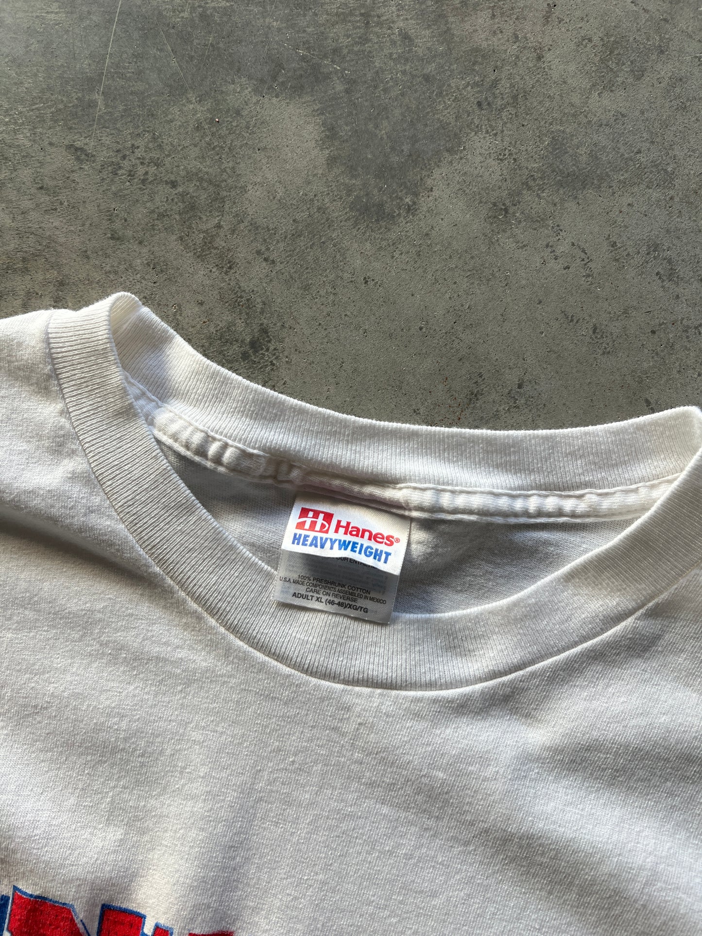 Vintage Pastel White Budweiser Spellout Shirt - L