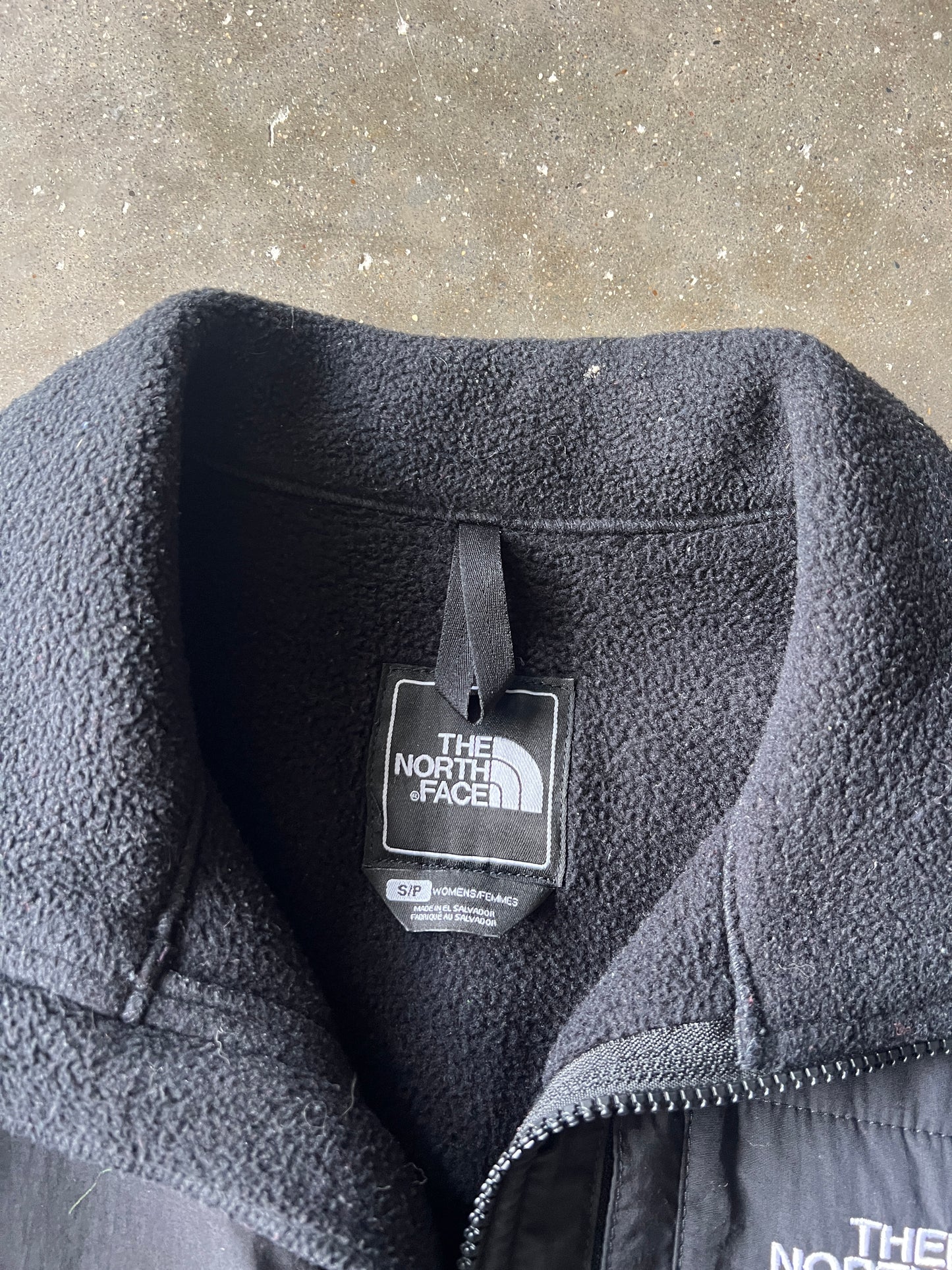 Vintage Black North Face Fleece Jacket - S
