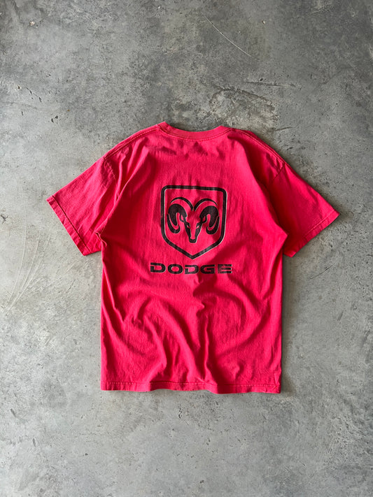 Vintage Red Dodge Spellout Shirt - XL