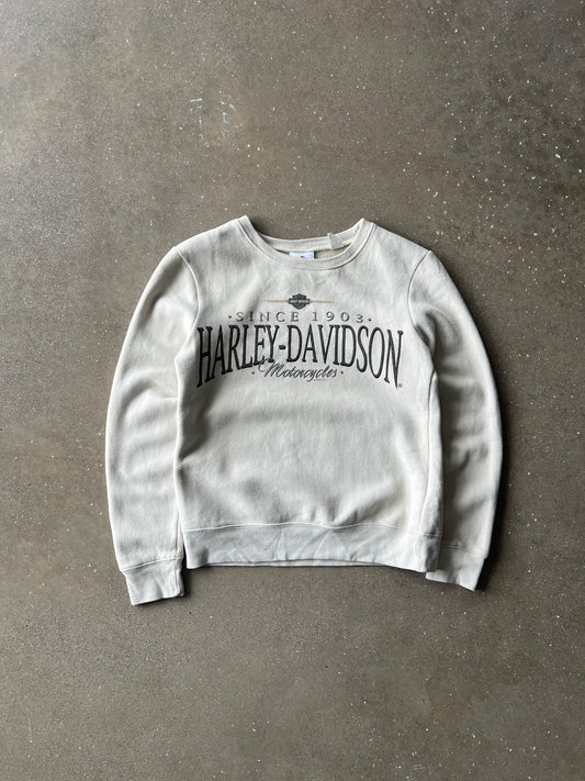 Vintage Cream Harley Davidson Sweater - S