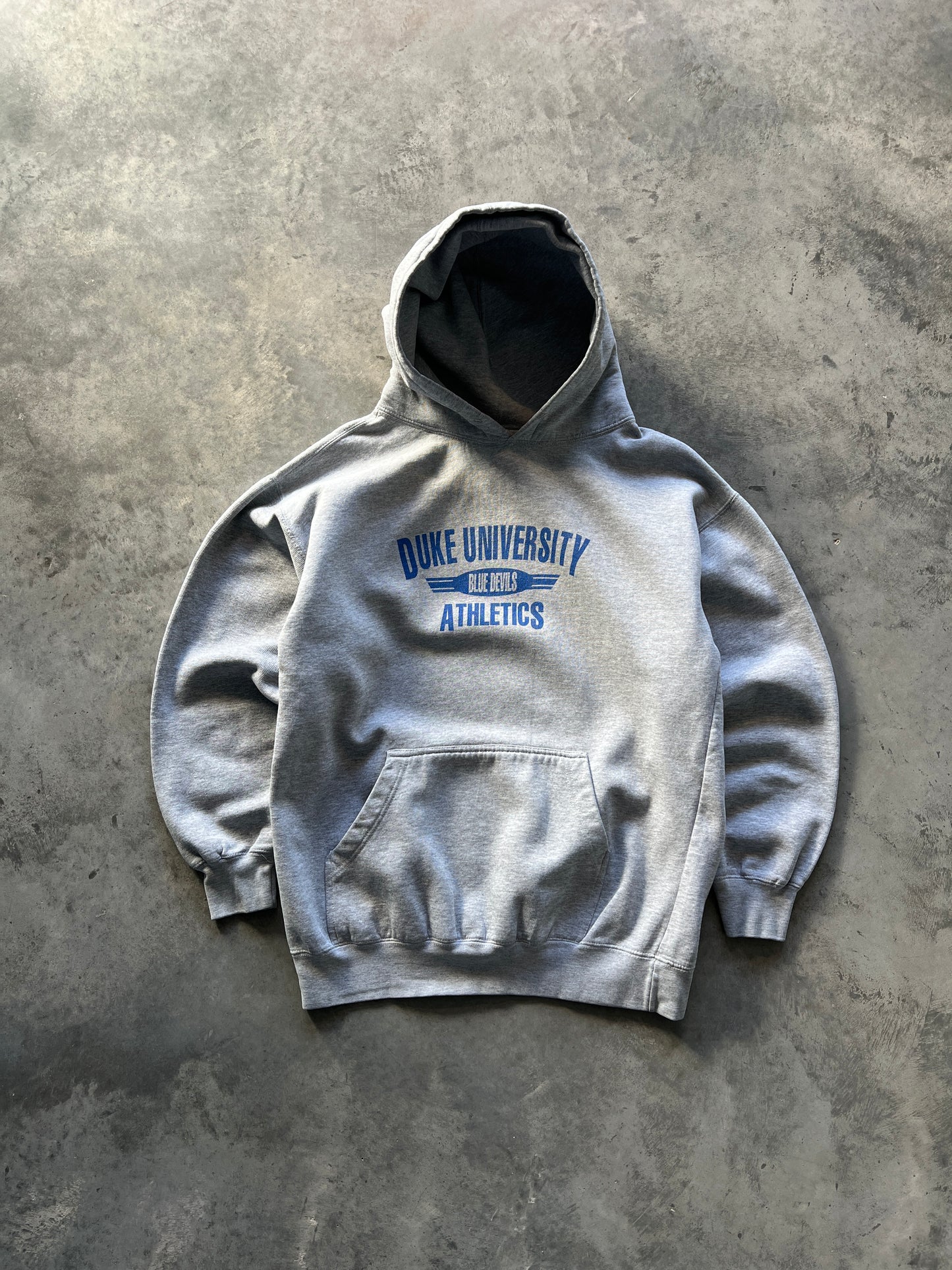 Vintage Heather Grey Duke Athletics Hoodie - M