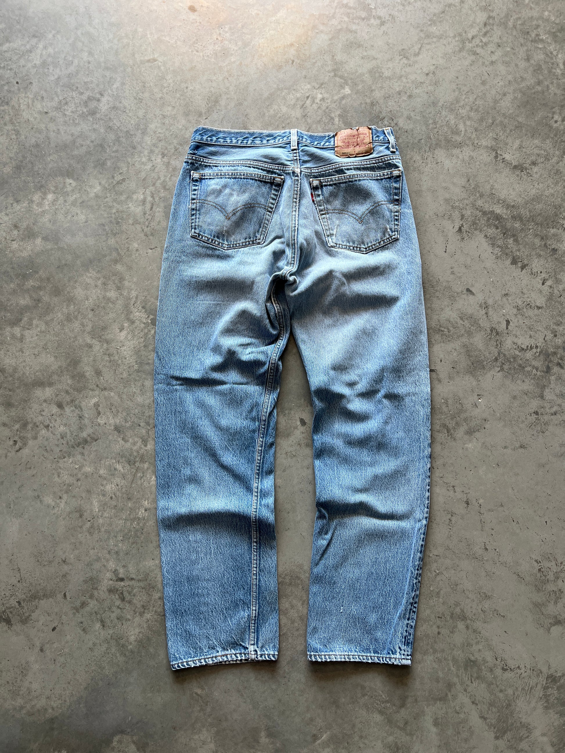 Vintage Faded Blue Levi 501 Pants - 36x34