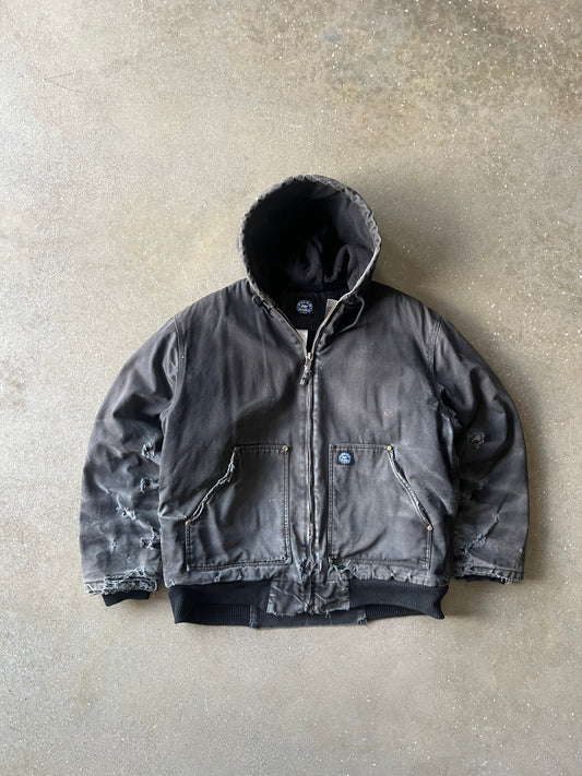 Vintage Black Distressed Carhartt Jacket - XLT