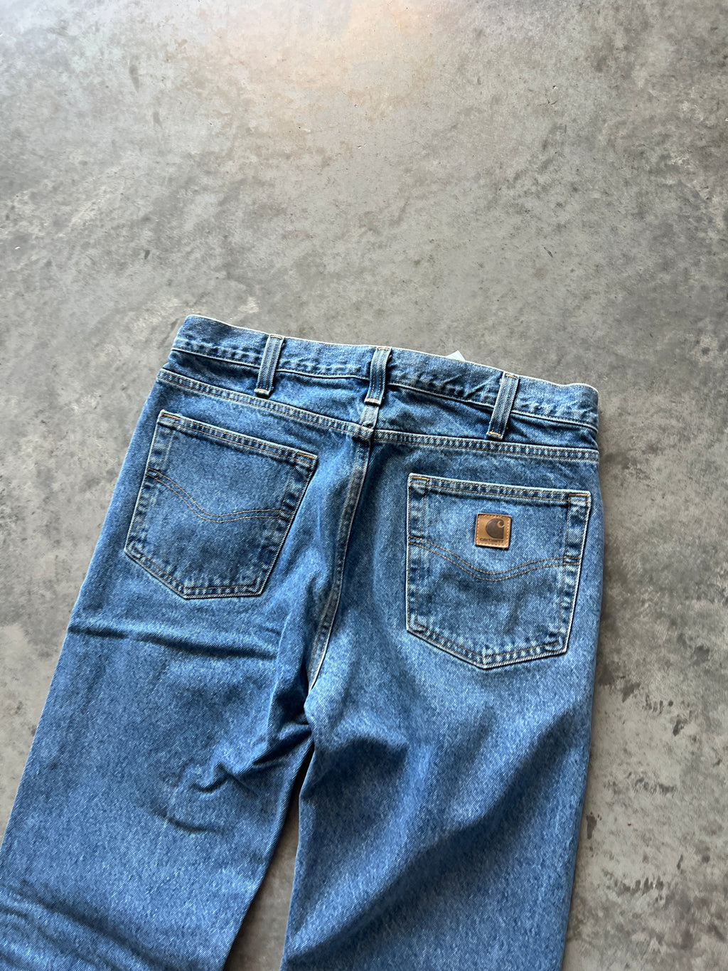 Vintage Blue Carhartt Carpenter Pants - 32x36