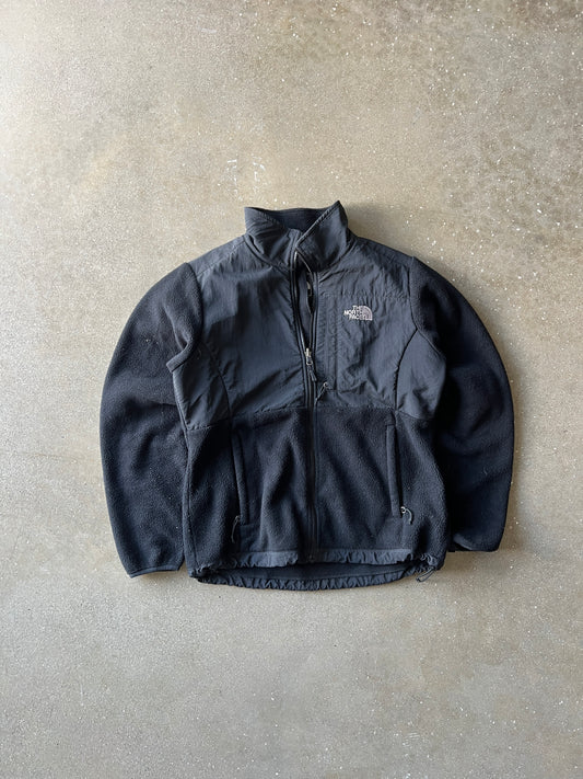 Vintage Black North Face Fleece Zipper Jacket - M