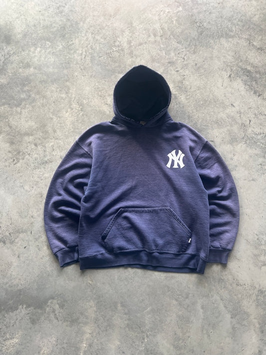 Vintage Sun Faded Yankees Blank Hoodie - M