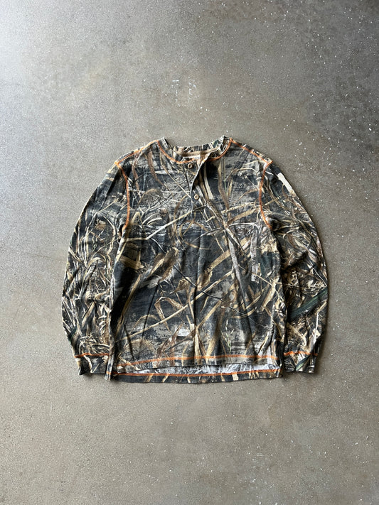 Vintage Camo RealTree Long Sleeve Shirt - L