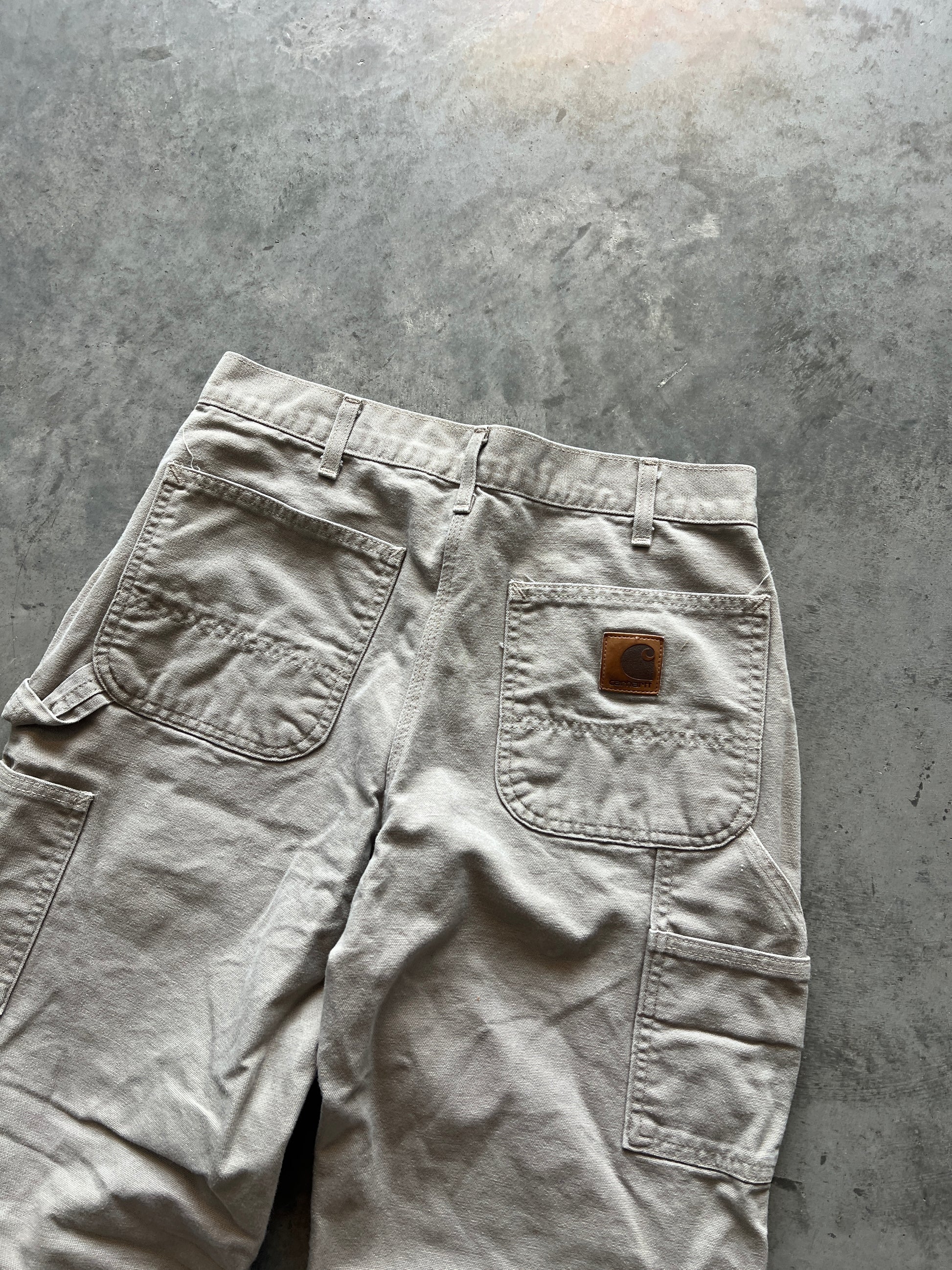 Vintage Cream Carhartt Carpenter Pants - 32x34