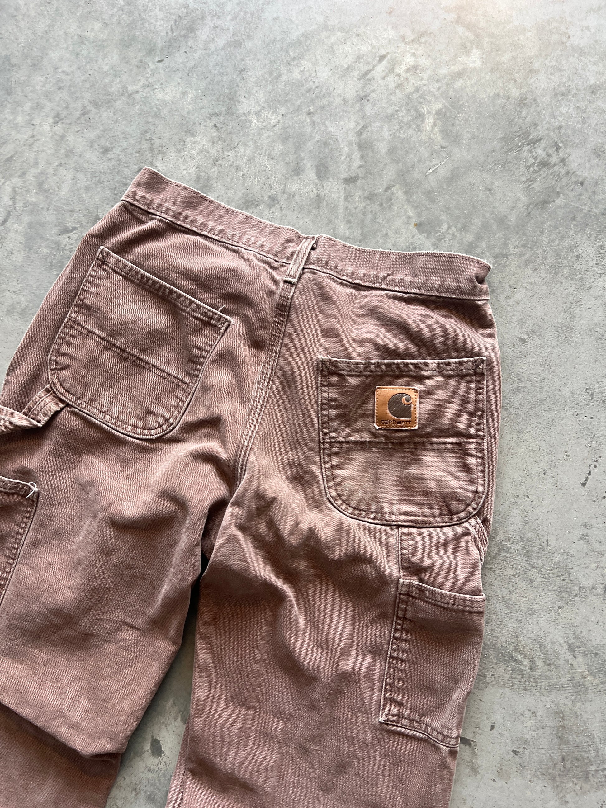 Vintage Faded Brown Carhartt Pants - 28x32