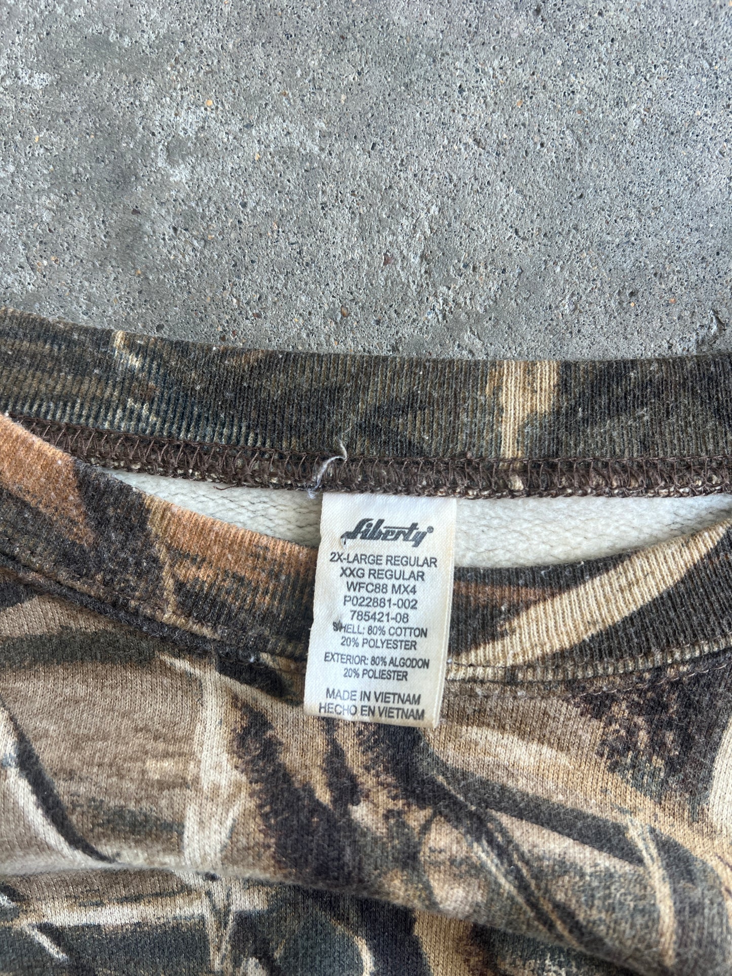 Vintage Liberty Camo Crew - XXL