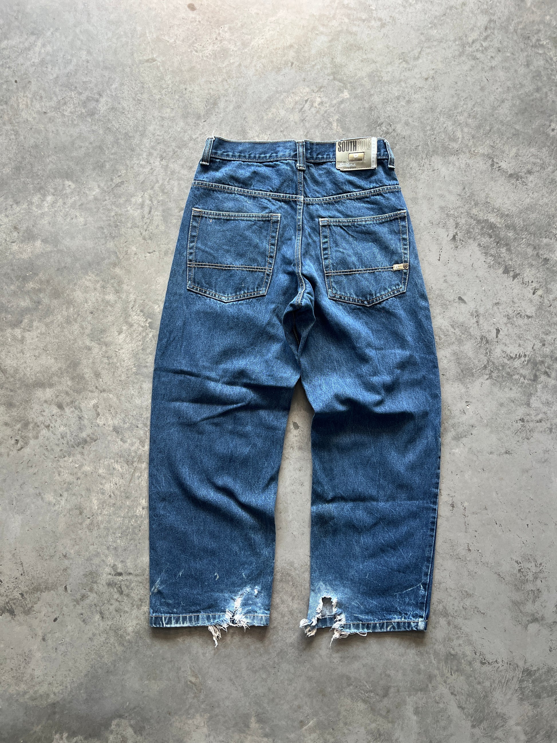 Vintage Deep Blue Southpole Baggy Jeans - 32x30