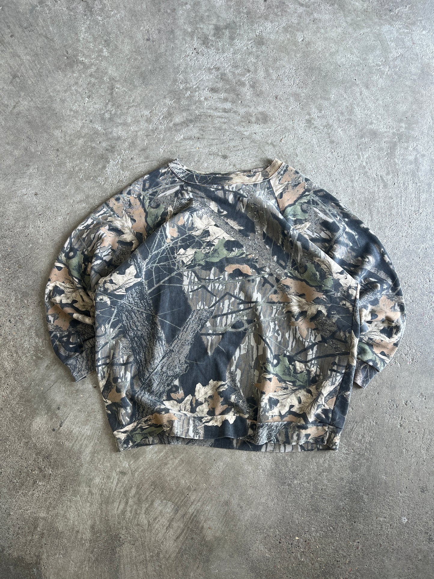 Vintage Real Tree Camo Crew - XXL