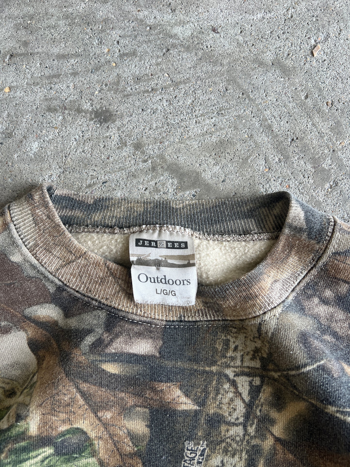 Vintage Jerzees Camo Crew - XL