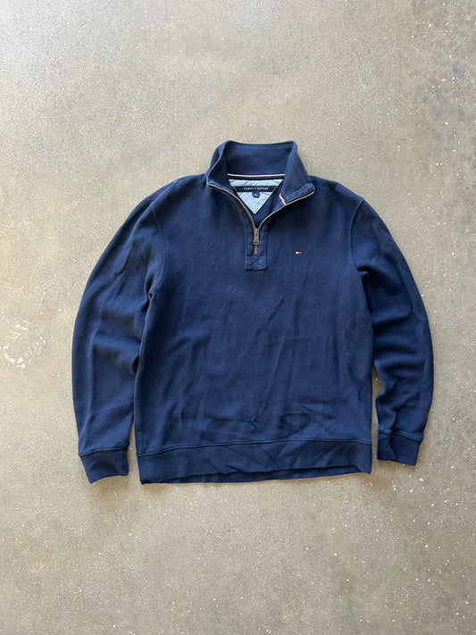 Vintage Navy Blue Tommy Hilfiger Polo - M