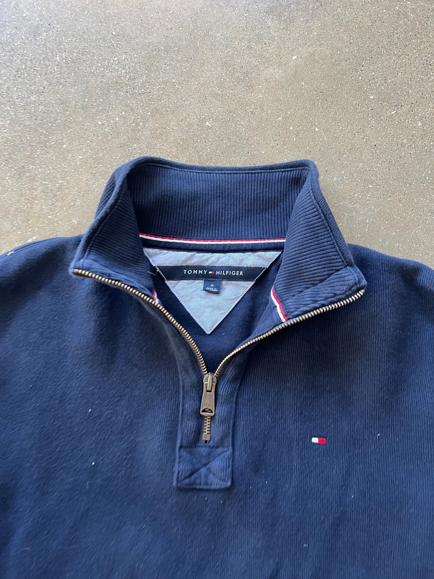 Vintage Navy Blue Tommy Hilfiger Polo - M