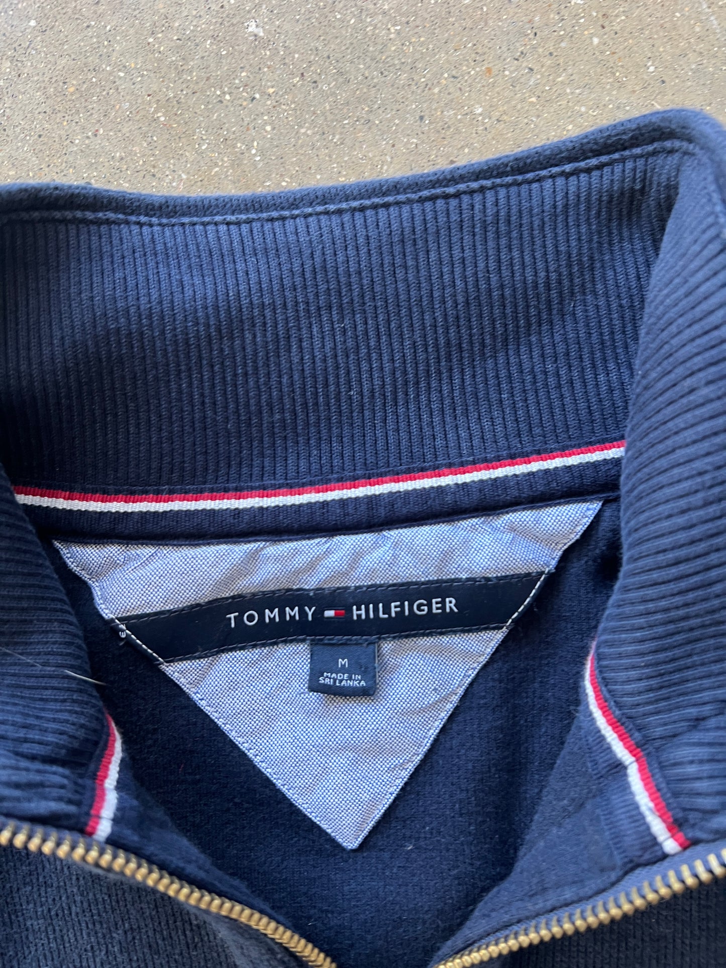 Vintage Navy Blue Tommy Hilfiger Polo - M