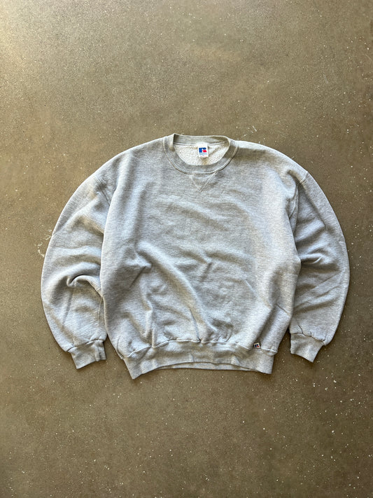 Vintage Grey Russell Athletic Crew - XL
