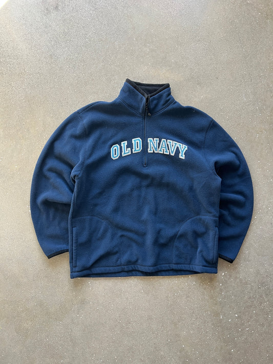 Vintage Blue Old Navy Zip Fleece - XL