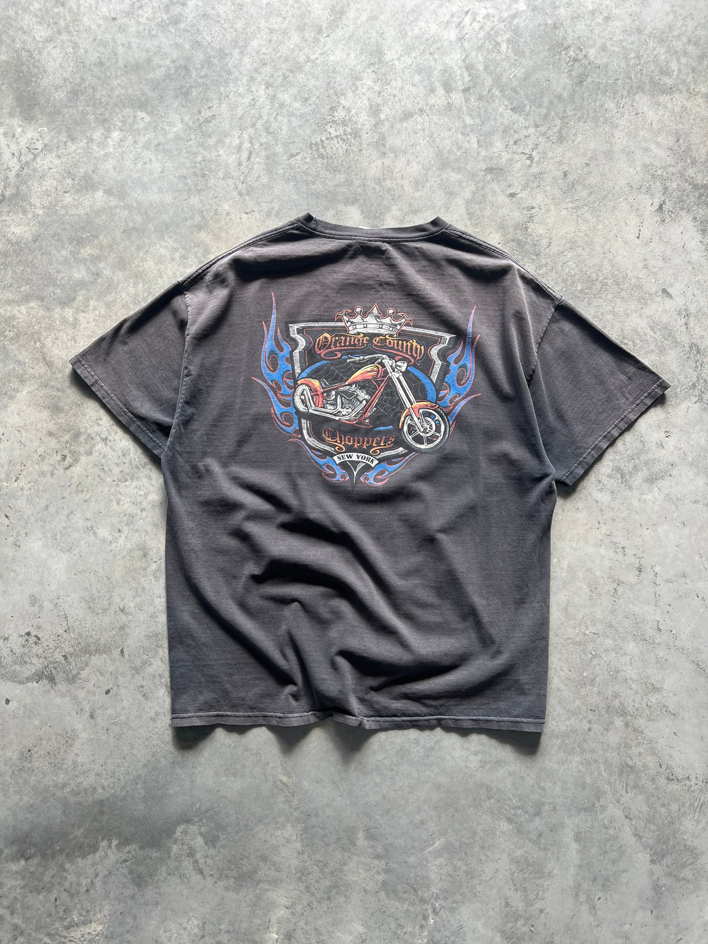 Vintage Faded Black Orange County Choppers Shirt - XL