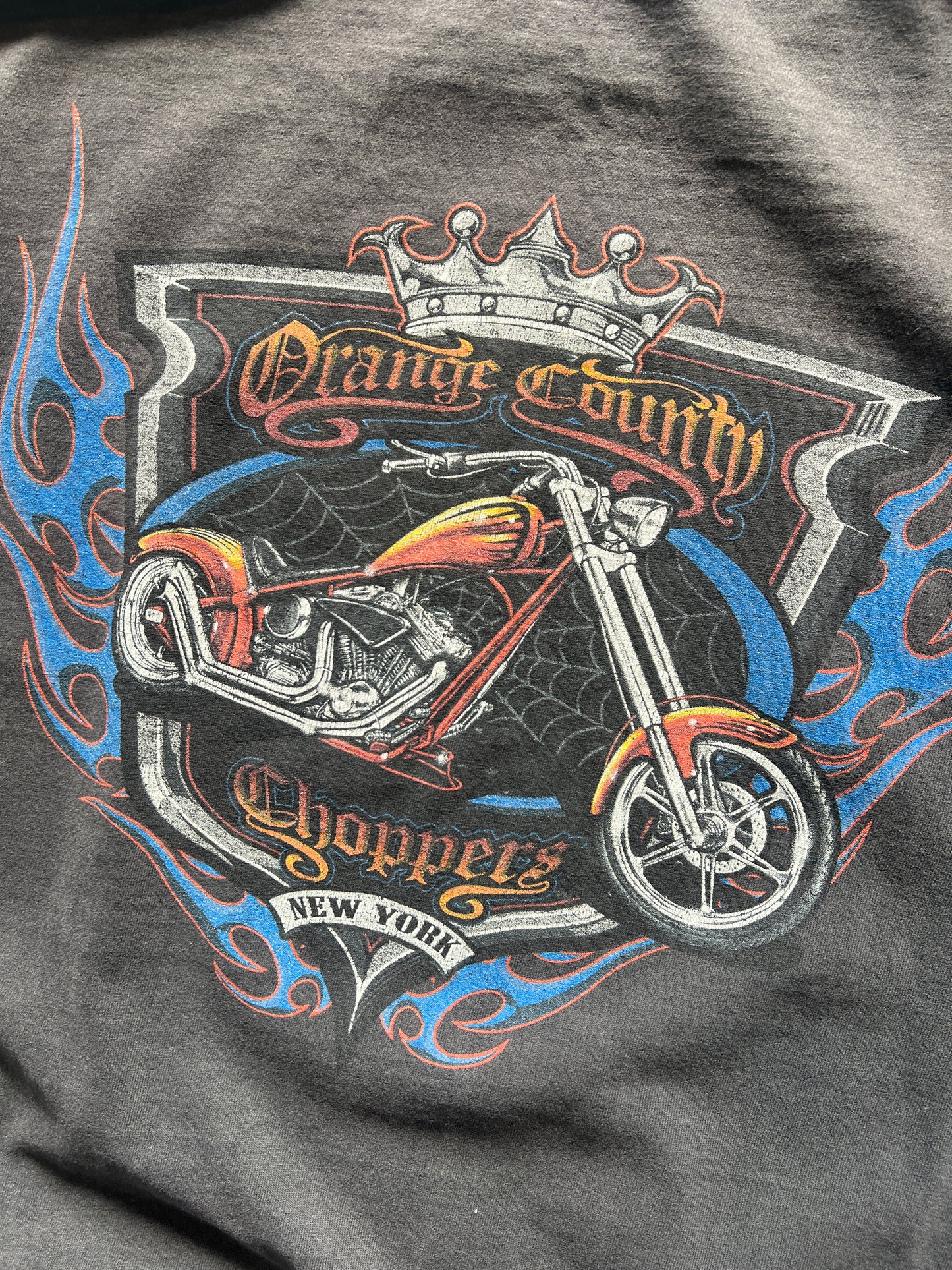 Vintage Faded Black Orange County Choppers Shirt - XL