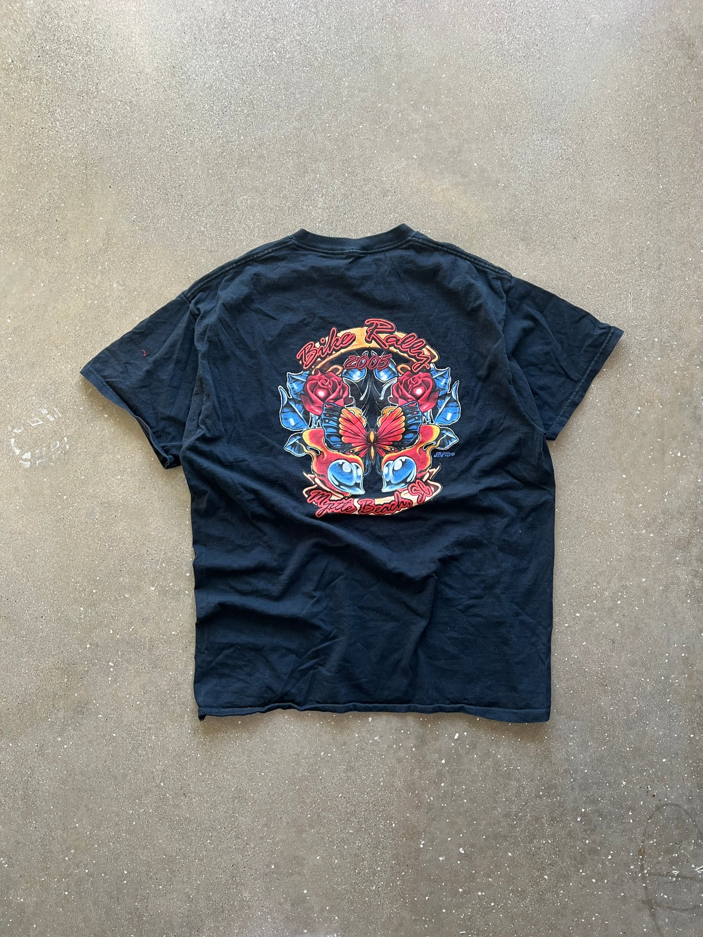 Vintage Black Bike Rally 2005 Shirt - L