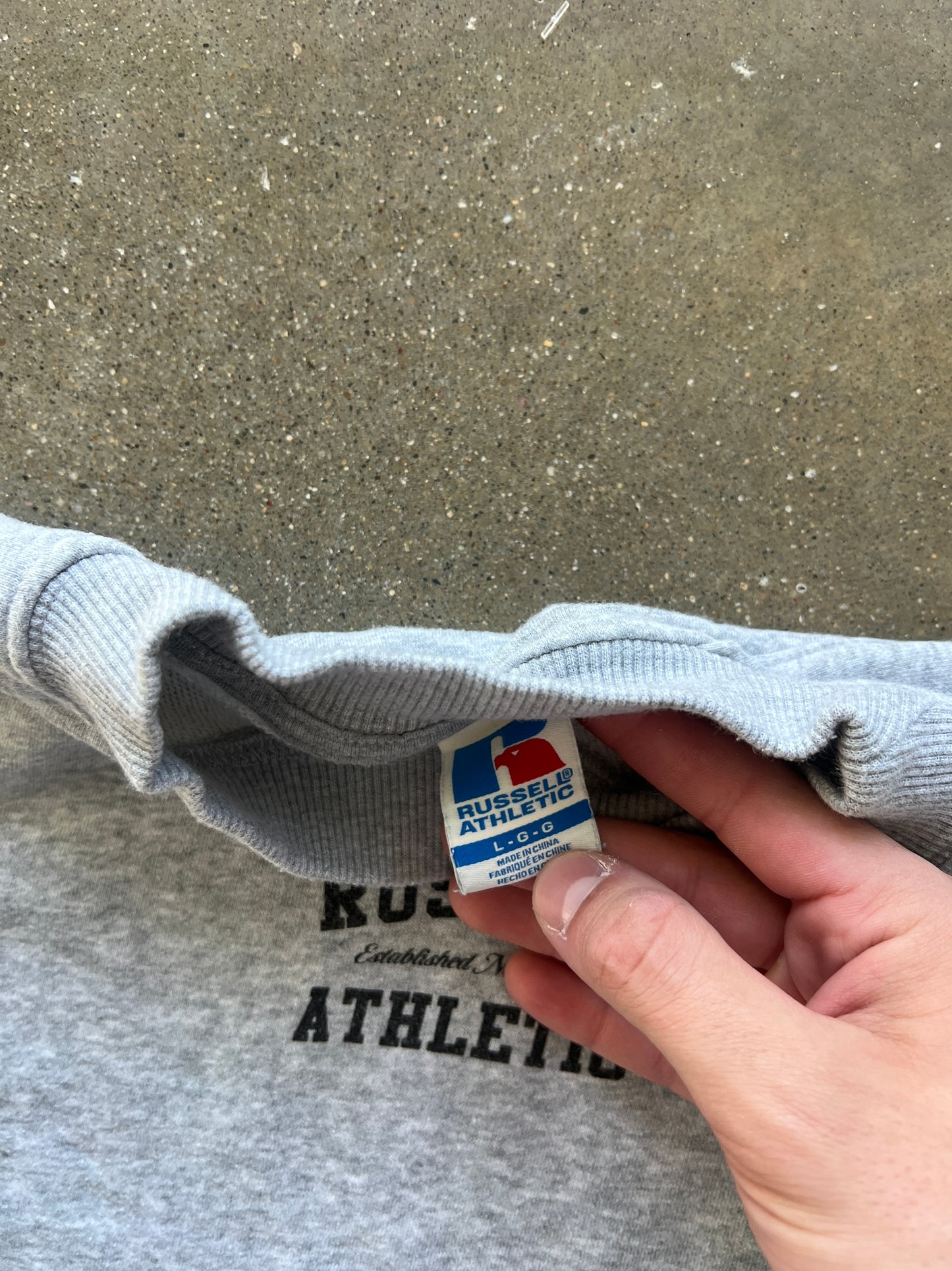 Vintage Grey Russell Athletic Crewneck - XL