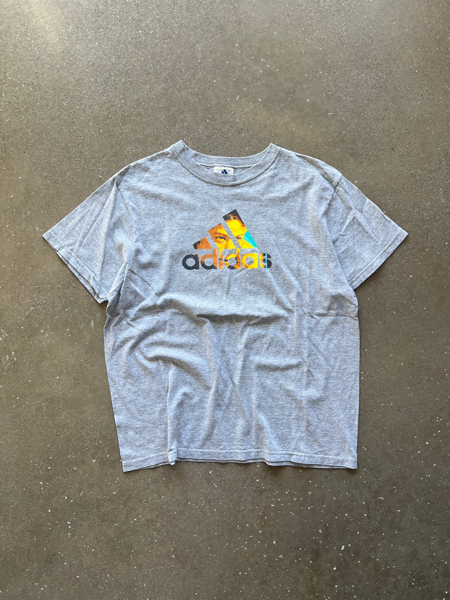 Vintage Grey Adidas Logo Shirt - M