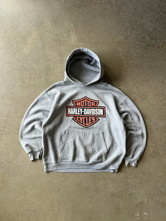 Vintage Grey Harley Davidson Hoodie - M