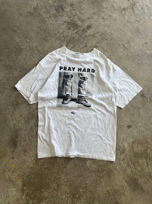 Vintage Pray Hard Jesus Shirt - XL