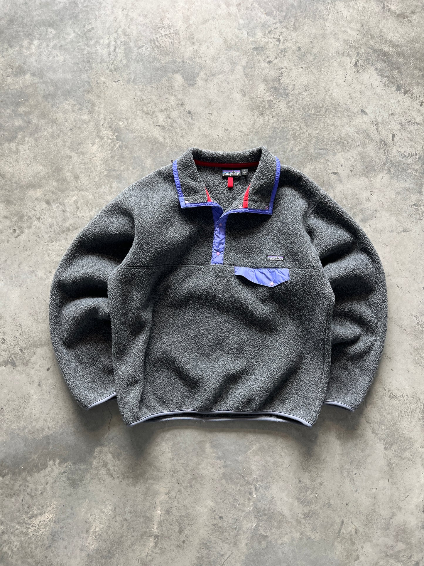 Vintage Smoke Grey Patagonia Tsnap Fleece - L