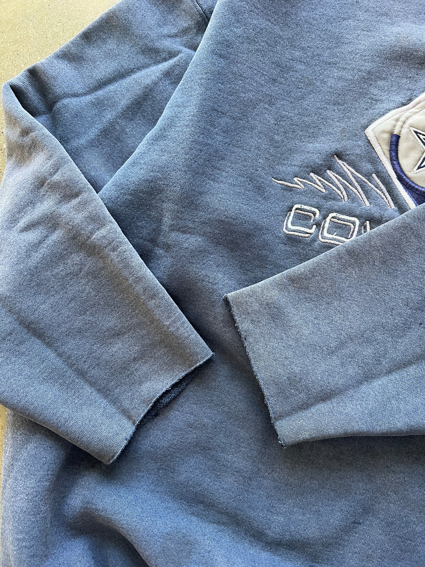 Vintage Faded Blue Dallas Cowboys Crew - L