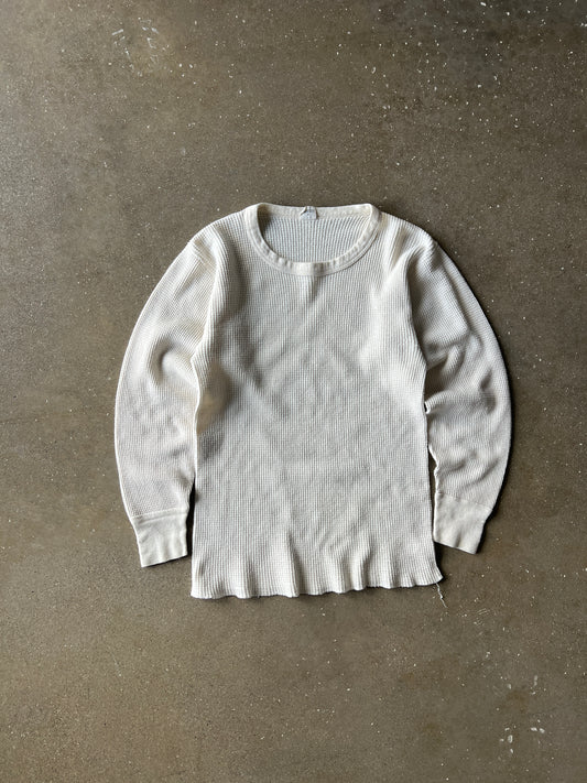 Vintage Cream Kmart Waffle Knit Thermal - L
