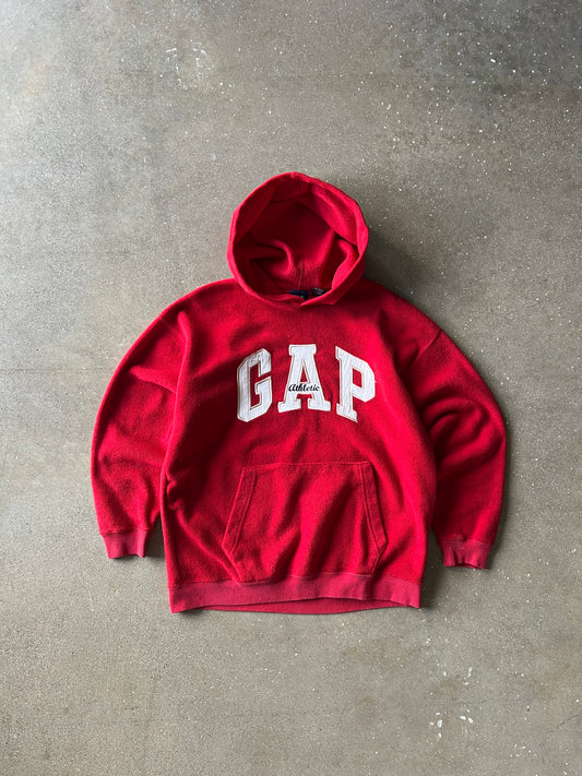 Vintage Red Gap Spellout Hoodie - XL