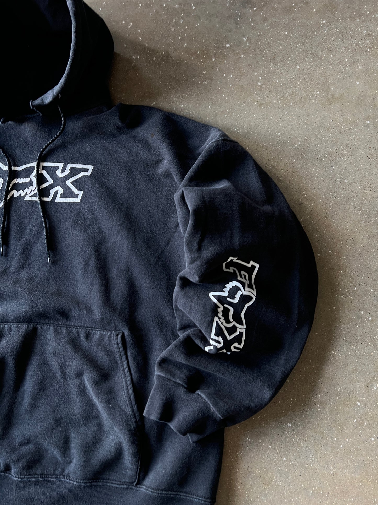 Vintage Black Fox Racing Hoodie - XL
