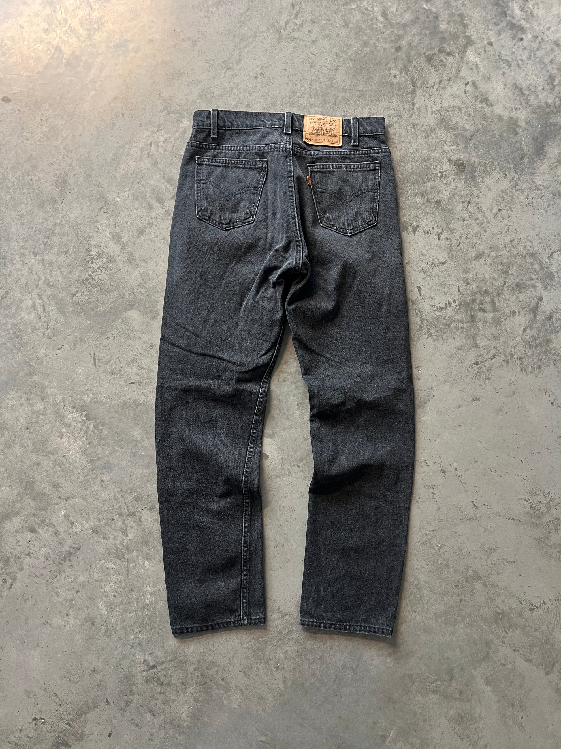 Vintage Black Levi 505 Pants - 33x30