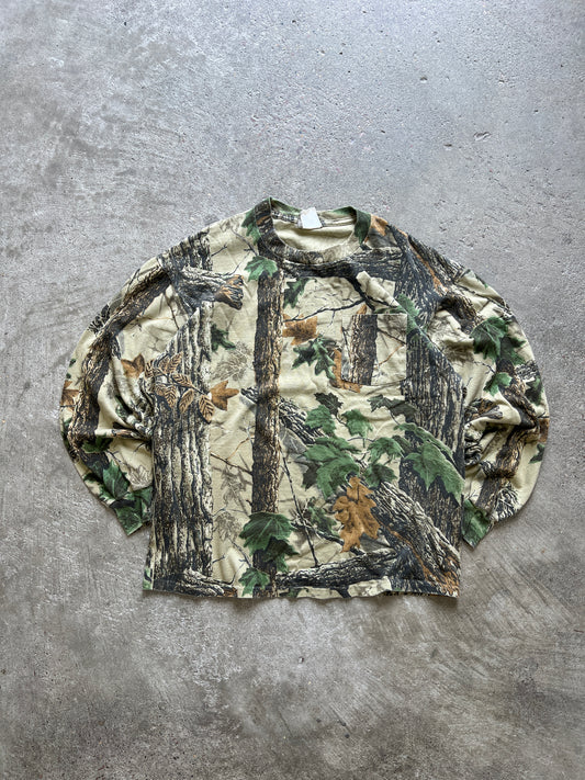 Vintage Jerzees Camo Longsleeve - XL