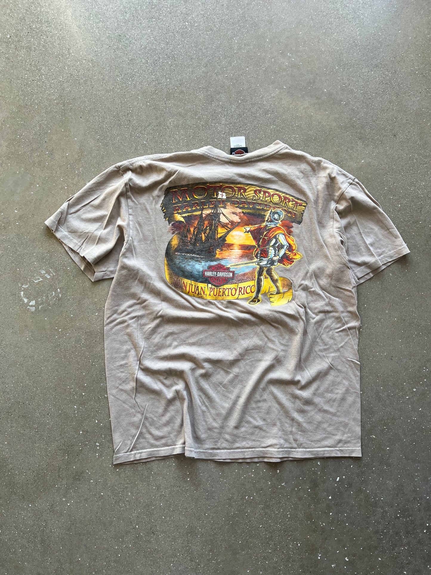 Vintage Brown Harley Davidson Shirt - XL