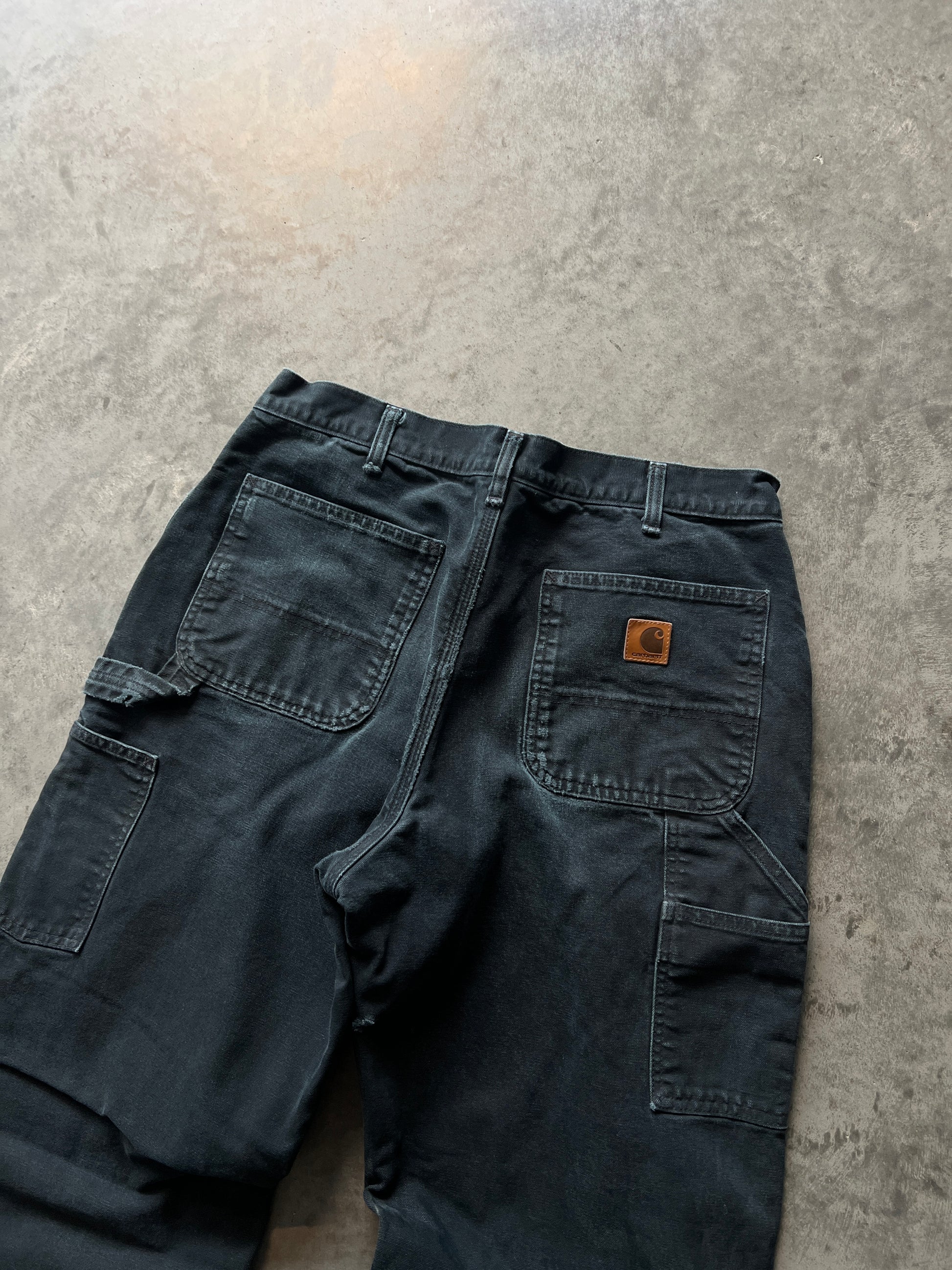 Vintage Distressed Black Carhartt Pants - 34x32