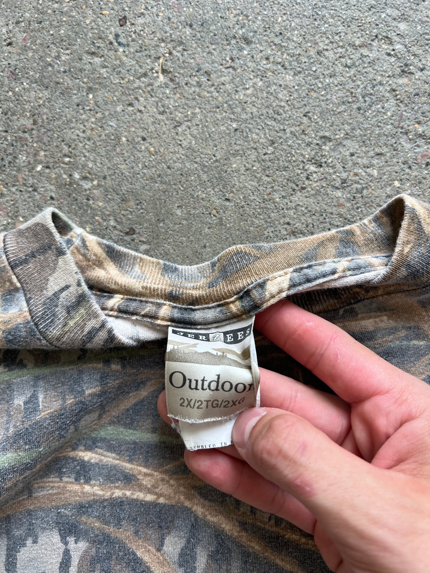 Vintage Jerzees Camo Long Sleeve - XXL