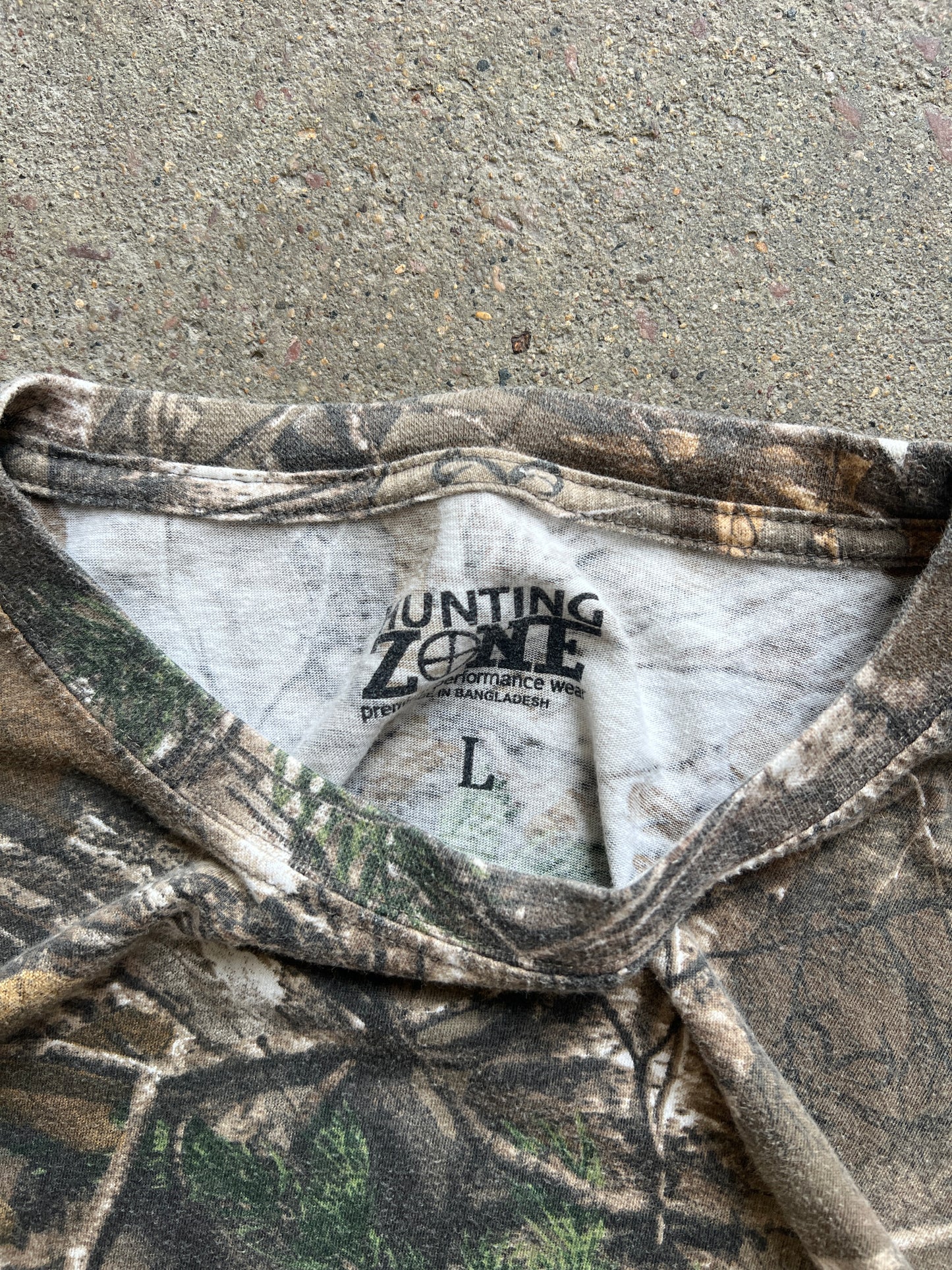 Vintage Camo Long Sleeve Shirt - L