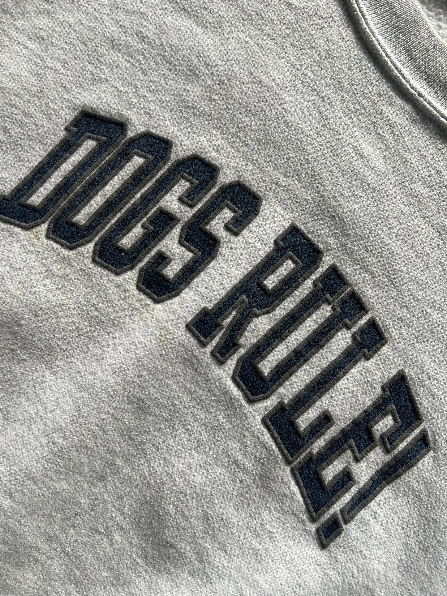 Vintage Smoke White Dogs Rule Crew - XL