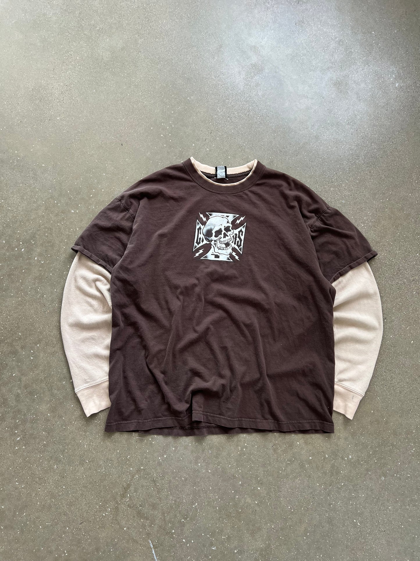 Vintage Brown West Coast Choppers Thermal - XL