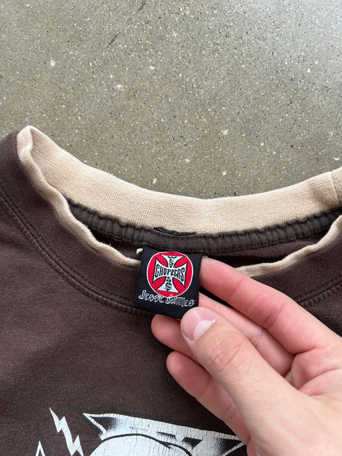 Vintage Brown West Coast Choppers Thermal - XL