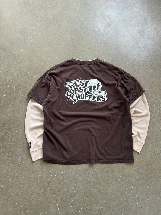 Vintage Brown West Coast Choppers Thermal - XL