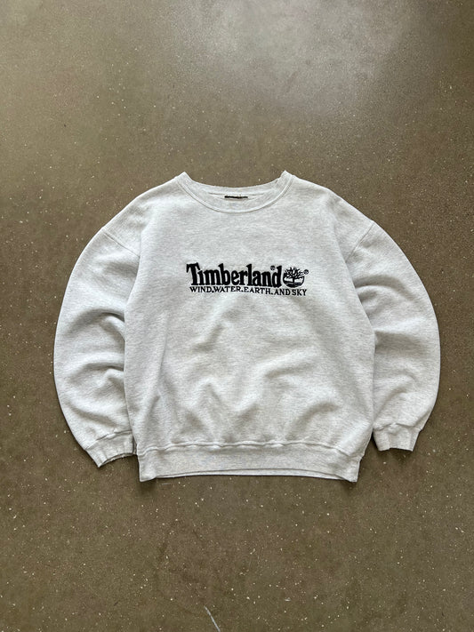Vintage White Timberland Crew - L