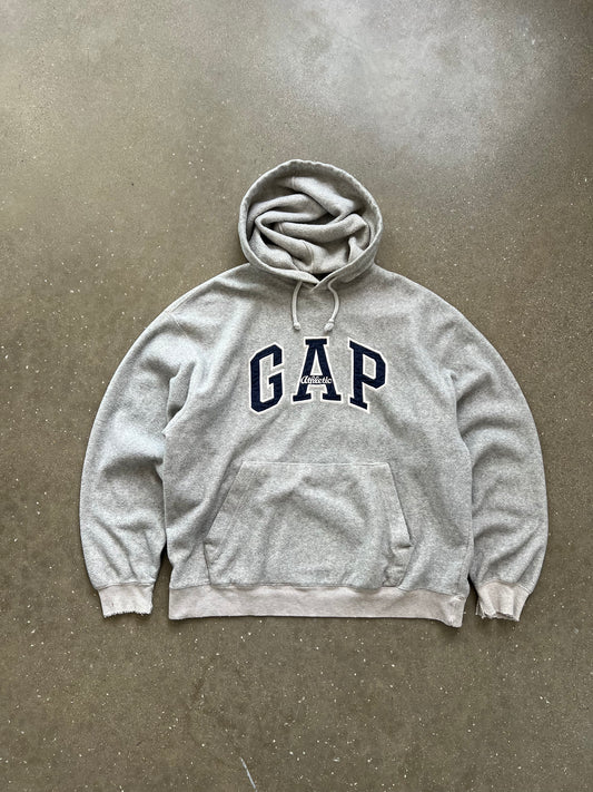 Vintage Cream Gap Spellout Fleece Hoodie - M