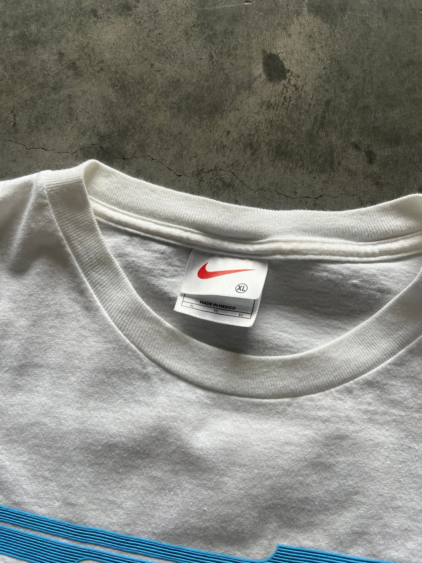 Vintage Chalk White Nike Athletics Shirt - XL