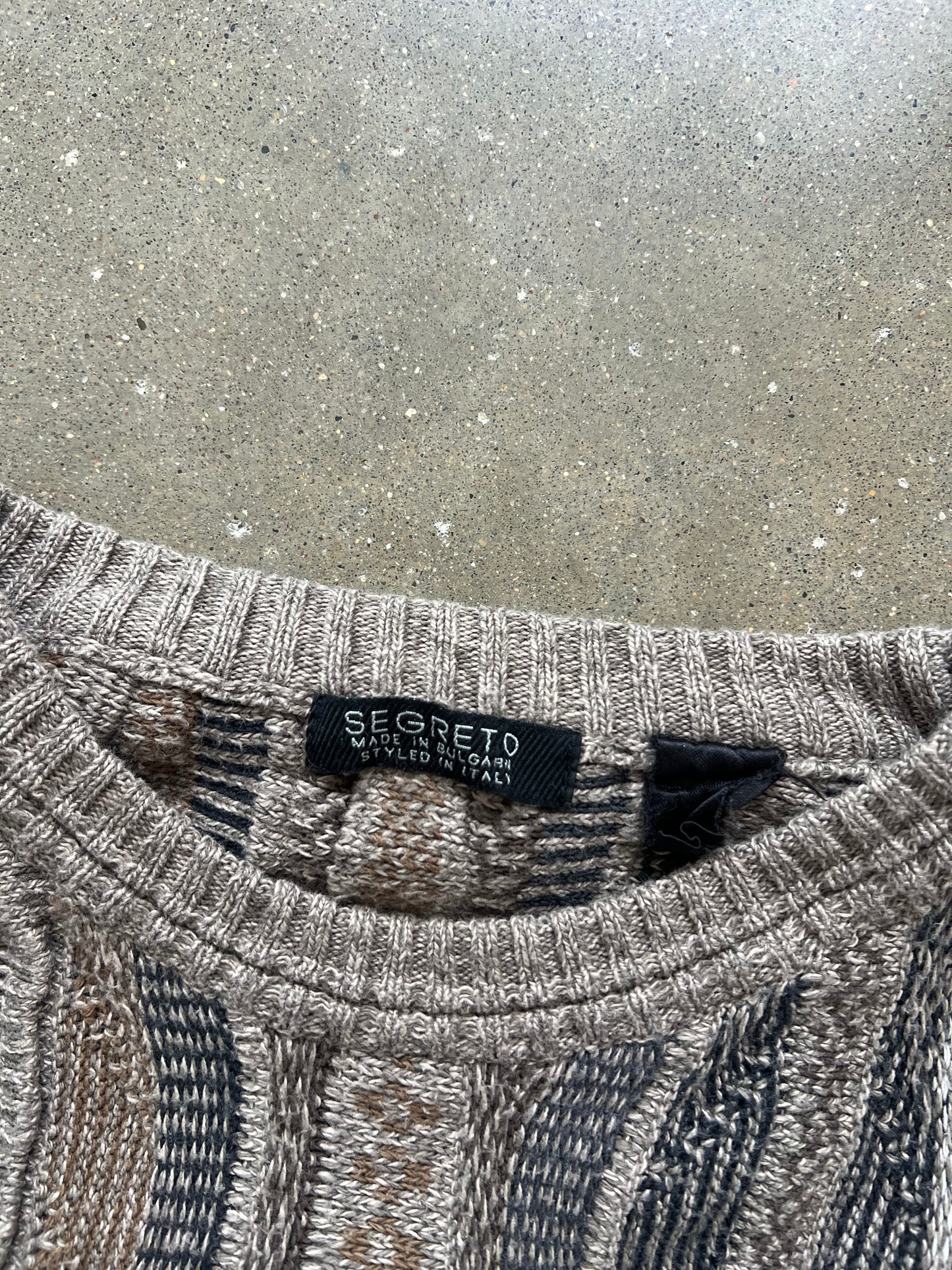 Vintage Tan Coogie Style Knit - Sweater